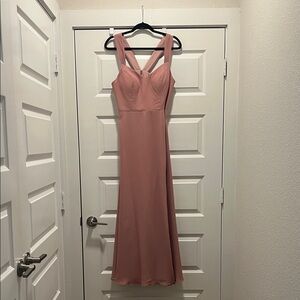 Azazie Jane Dusty Rose Bridesmaid Dress